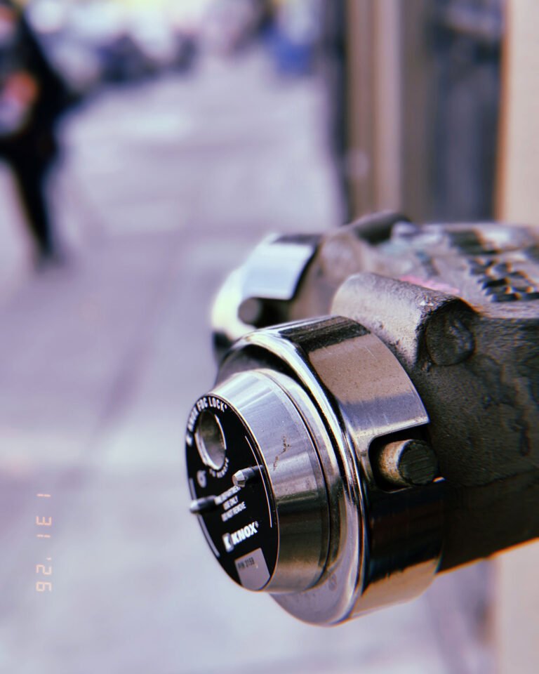 fire department access lock installed on building connection